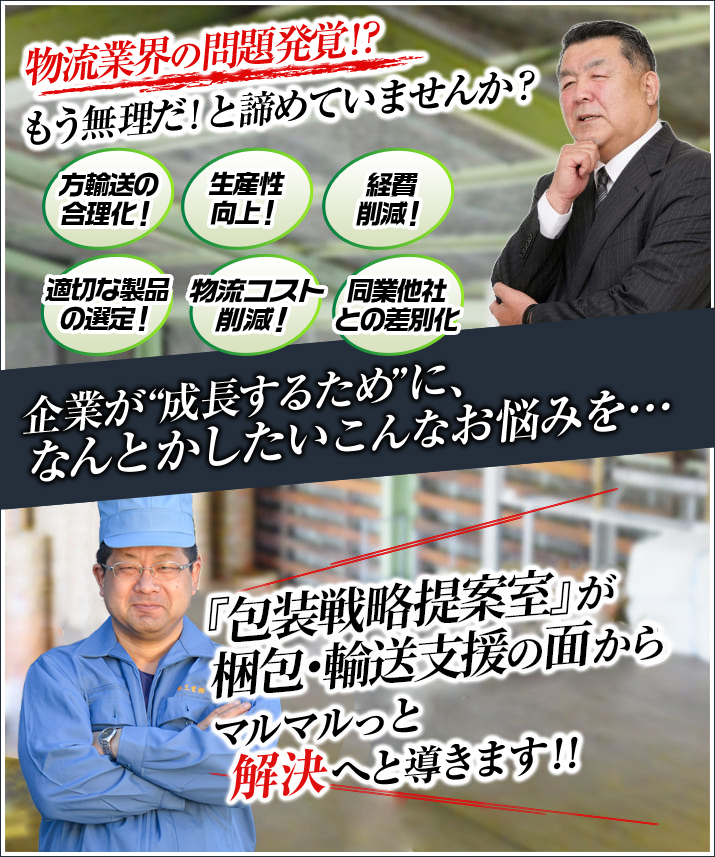包装戦略提案室が梱包・輸送支援の面からマルマルっと解決へと導きます！！