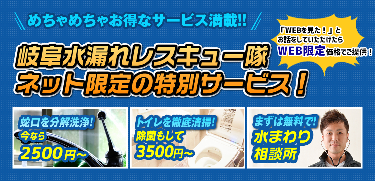 ネット限定の特別サービス