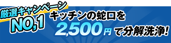 キッチンの蛇口を2500円で分解洗浄