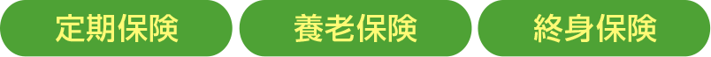 定期保険,養老保険,終身保険