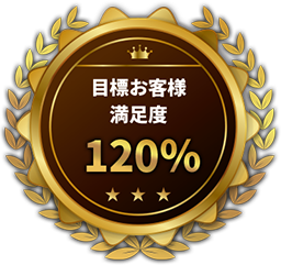 目標お客様満足度100%