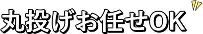 丸投げお任せOK
