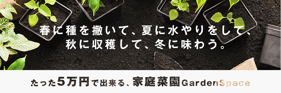 たった5万円でできる家庭菜園